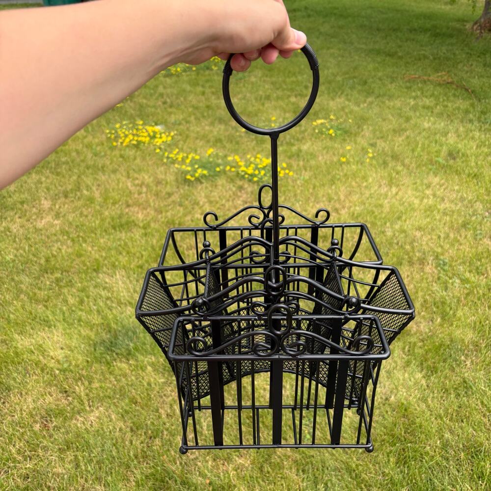 Portable Wire Utensils Caddy Outdoor BBQ